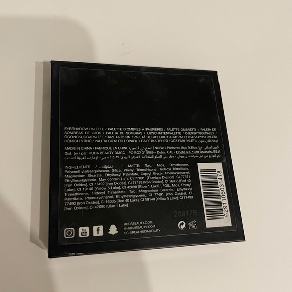 HudaBeauty warm brown obsessions eye shadow plate - Picture 3 of 3